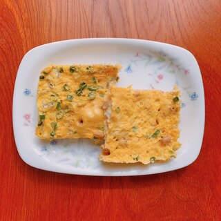 レンジで簡単♪納豆オムレツ風